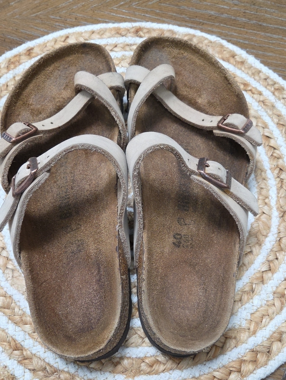 Birkenstock Mayari Thong Sandals In Taupe, Size 40 - Picture 7 of 8